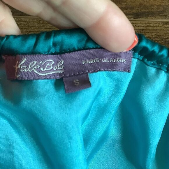 Hale Bob  Beaded Silk Dress 👗💙❤️ - Picture 6 of 8